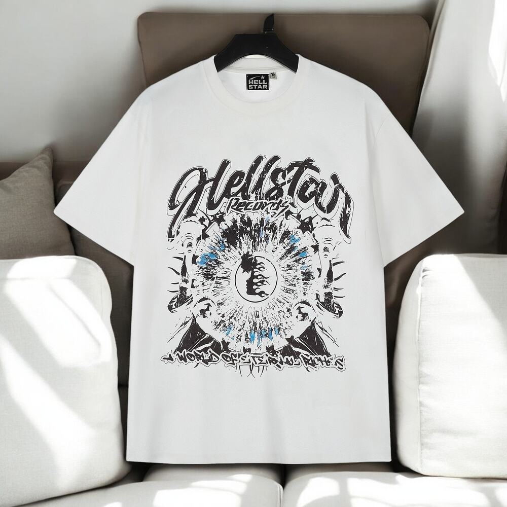 hellstar round neck short sleeve t-shirt